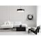 Z-Lite Counterpoint Chandelier, 6-Light, 31.5 In.W x 10.5 In.H, Matte Black/White 495P32-MB - alternate 3